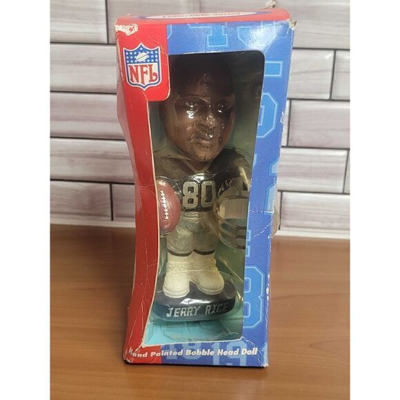 Genuine Hand Painted Bobble Head JERRY RICE #A57 - Picture 1 of 6